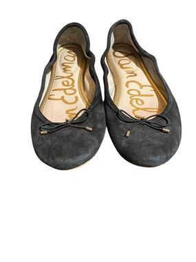 Sam Edelman, black ballet flats with gold detail 6 1/2